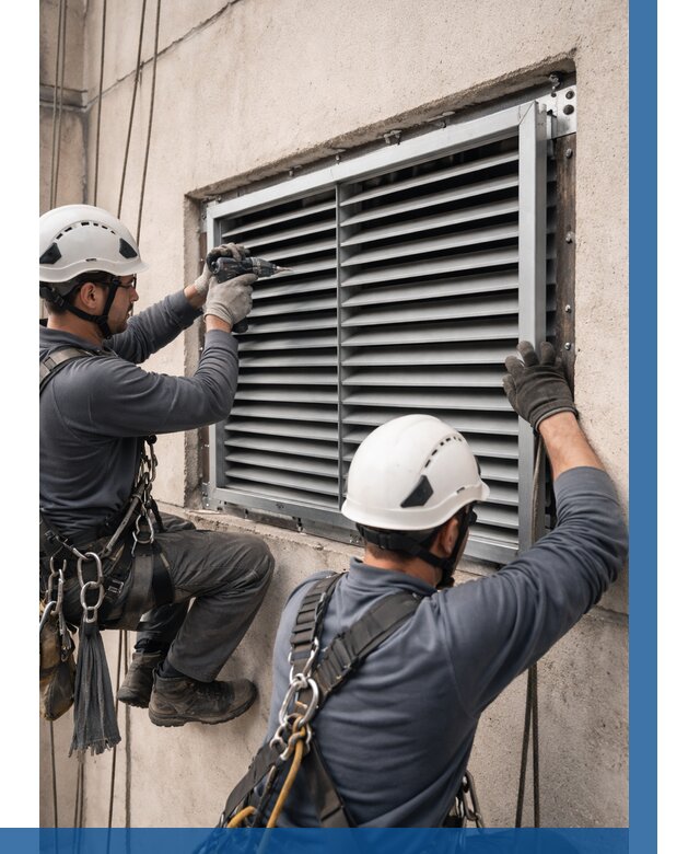 Монтаж вентиляционных решеток в Тулуне от 4856 р. | ВЫСОТНИК-Тлн