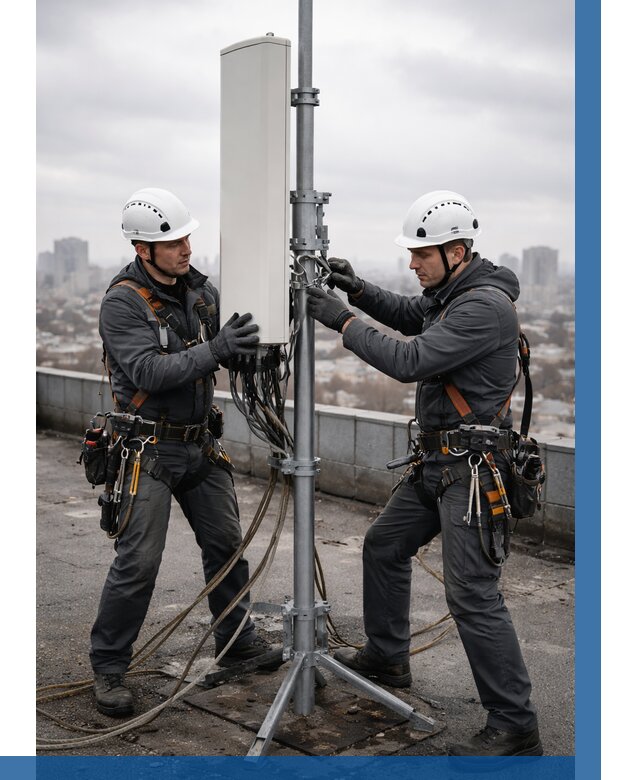 Монтаж антенн связи на крыше в Тулуне от 9172 р. | ВЫСОТНИК-Тлн