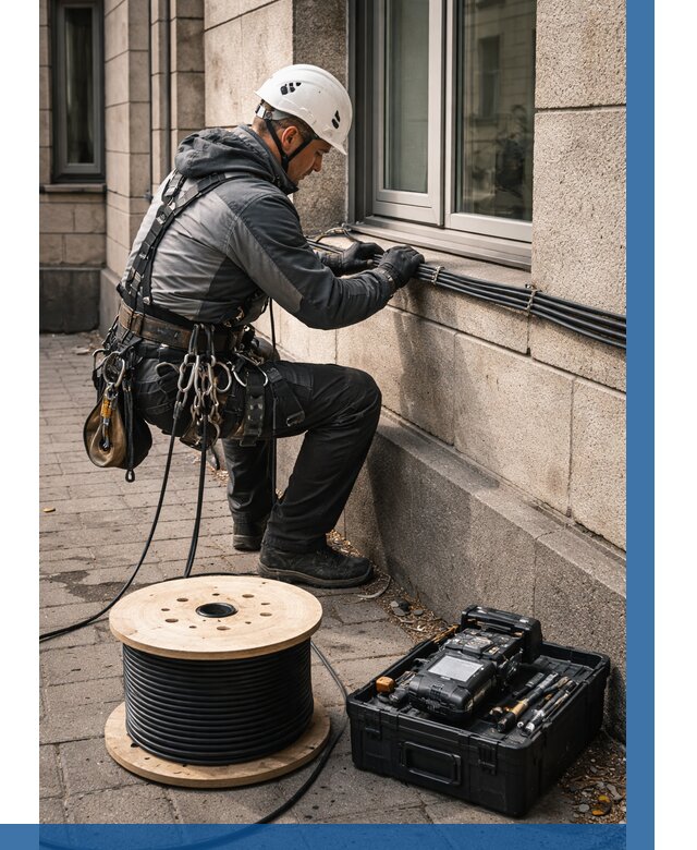 Прокладка оптоволоконного кабеля в Тулуне от 863 р. | ВЫСОТНИК-Тлн