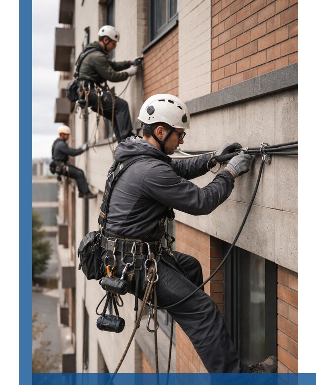 Крепление кабеля на фасаде монтаж и крепеж в Тулуне