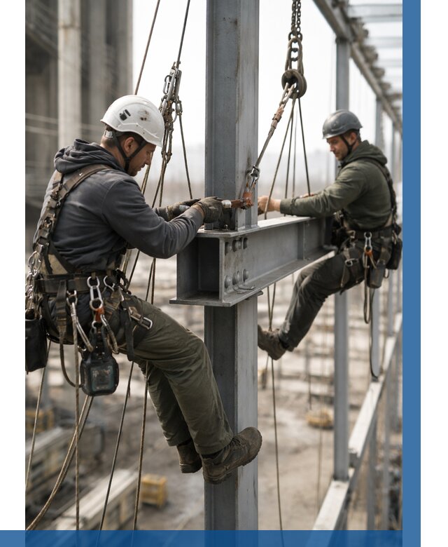 Монтаж металлоконструкций на высоте в Тулуне от 3777 р. | ВЫСОТНИК-Тлн