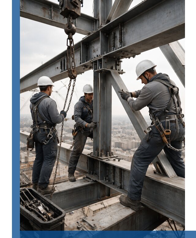 Профессиональный монтаж металлоконструкций на высоте в Тулуне