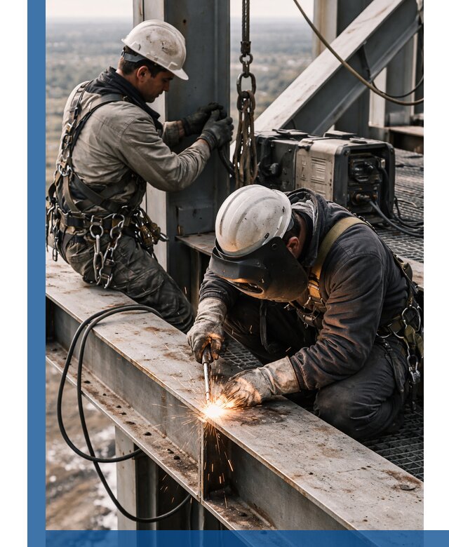 Высотные сварочные работы в Тулуне для промышленных объектов