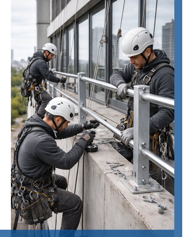 Монтаж ограждений на высоте в Тулуне, от 1295 р. | ВЫСОТНИК-Тлн