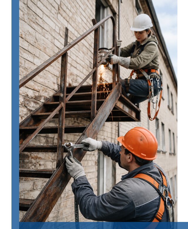Ремонт и восстановление пожарных лестниц с выездом в Тулуне