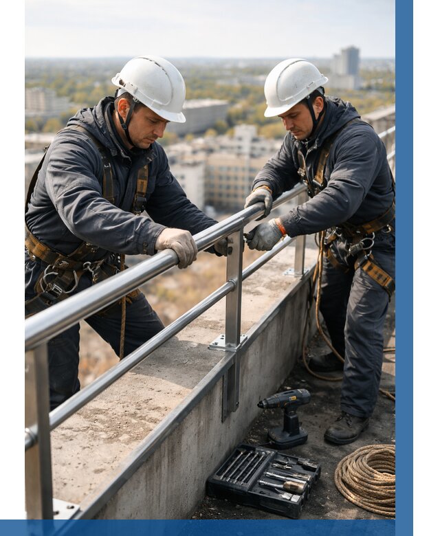 Монтаж перил на высоте в Тулуне от 2698 р. | ВЫСОТНИК-Тлн