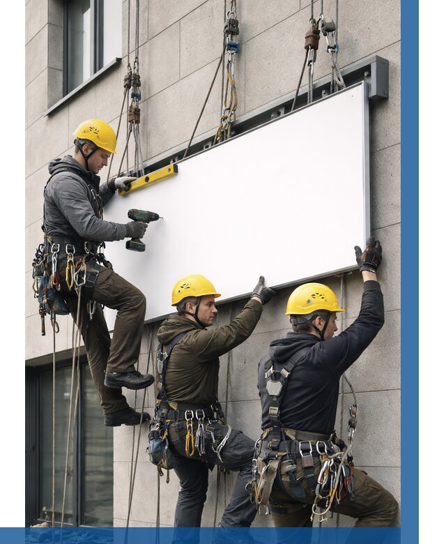 Монтаж рекламной вывески в Тулуне от 8632 р. | ВЫСОТНИК-Тлн