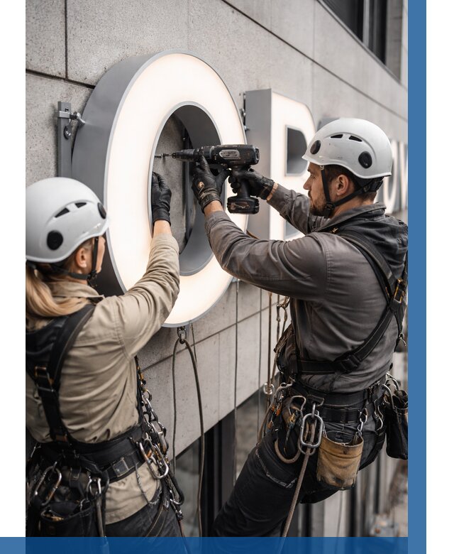 Монтаж световых букв в Тулуне от 3237 р. под ключ ВЫСОТНИК-Тлн