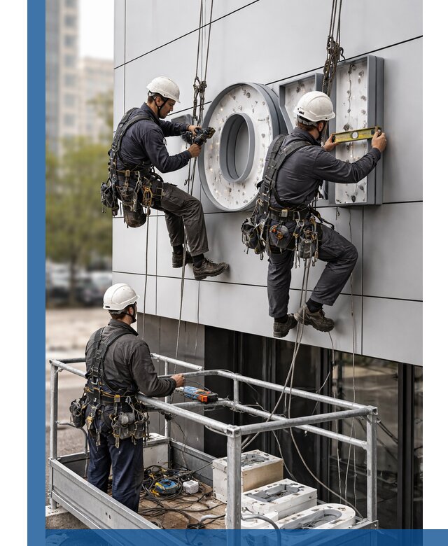 Профессиональный монтаж световых букв в Тулуне под ключ
