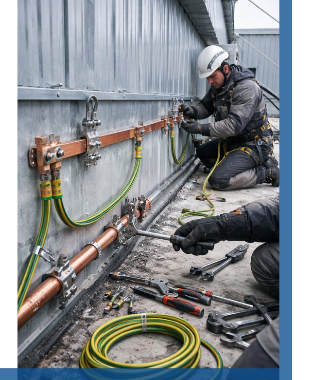 Монтаж заземления здания в Тулуне от 26975 р. | ВЫСОТНИК-Тлн