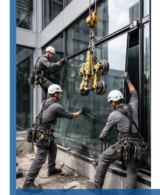 Структурное остекление фасадов в Тулуне монтаж и обслуживание