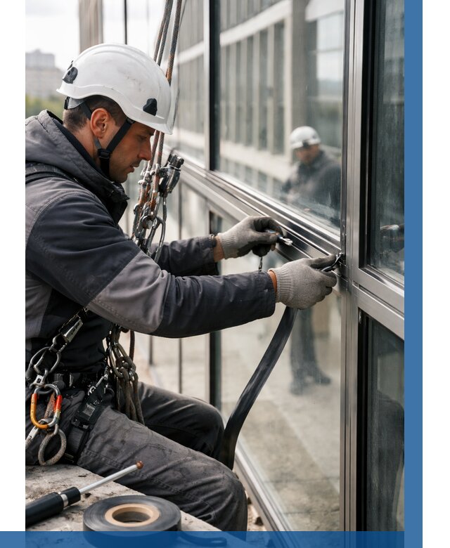 Ремонт витражных конструкций в Тулуне от 3777 р. | ВЫСОТНИК-Тлн