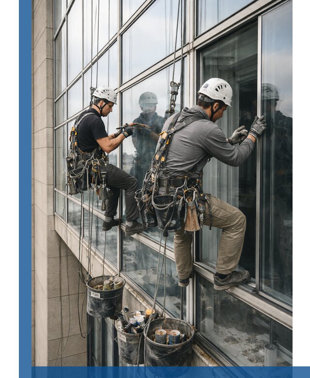 Ремонт витражных конструкций и фасадного остекления в Тулуне