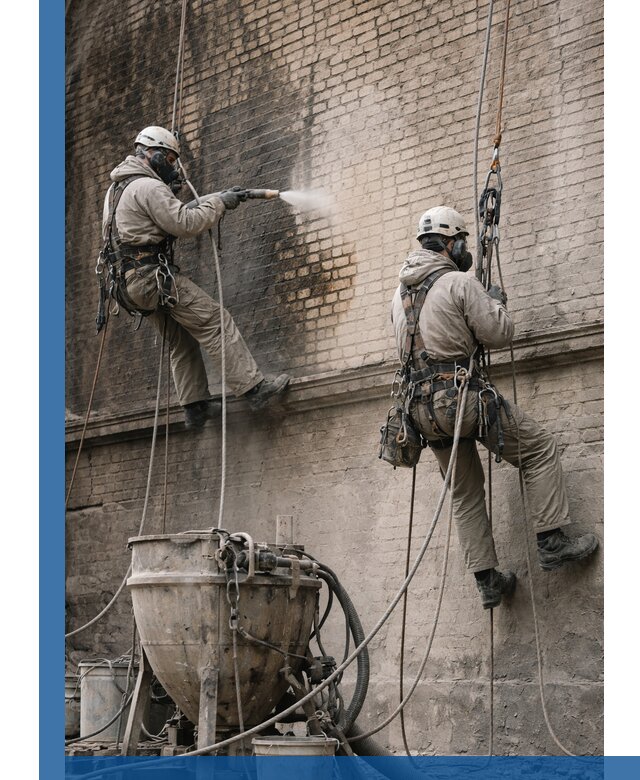 Пескоструйная очистка фасадов в Тулуне профессионально