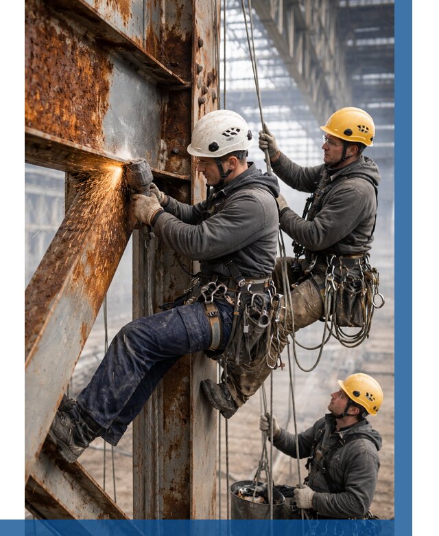 Зачистка металла от ржавчины в Тулуне от 378 р. | ВЫСОТНИК-Тлн