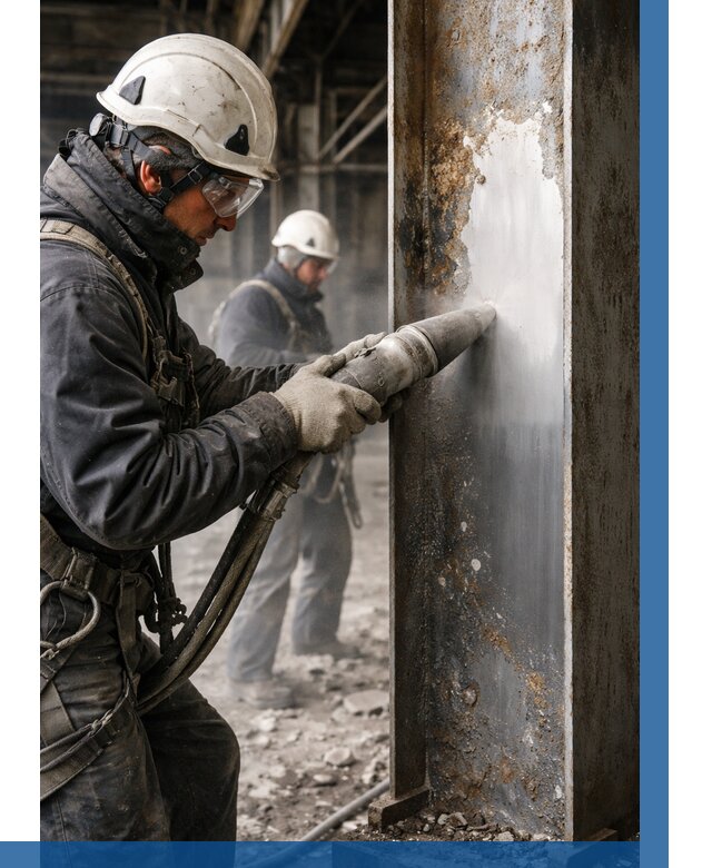 Удаление старой краски с металла в Тулуне от 486 р. | ВЫСОТНИК-Тлн