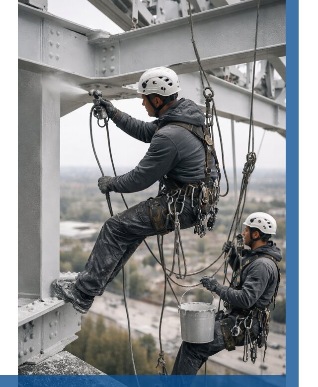 Покраска металлоконструкций на высоте в Тулуне 378 р |ВЫСОТНИК-Тлн