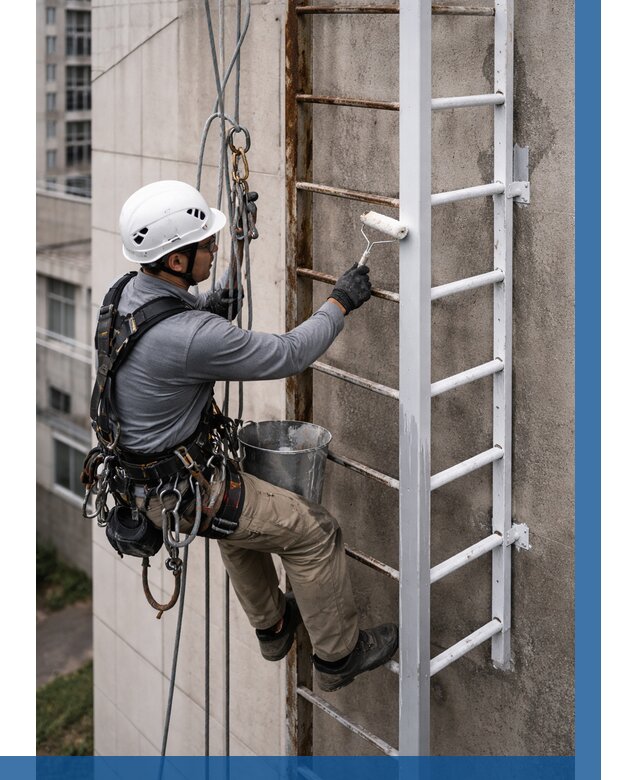 Покраска пожарных лестниц в Тулуне от 4856 р. | ВЫСОТНИК-Тлн