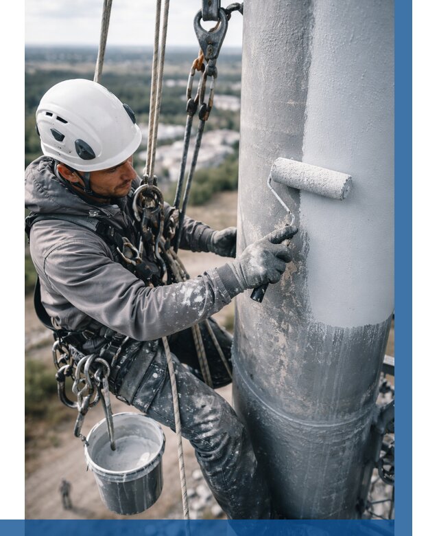 Покраска мачт связи под ключ в Тулуне от 917 р. | ВЫСОТНИК-Тлн