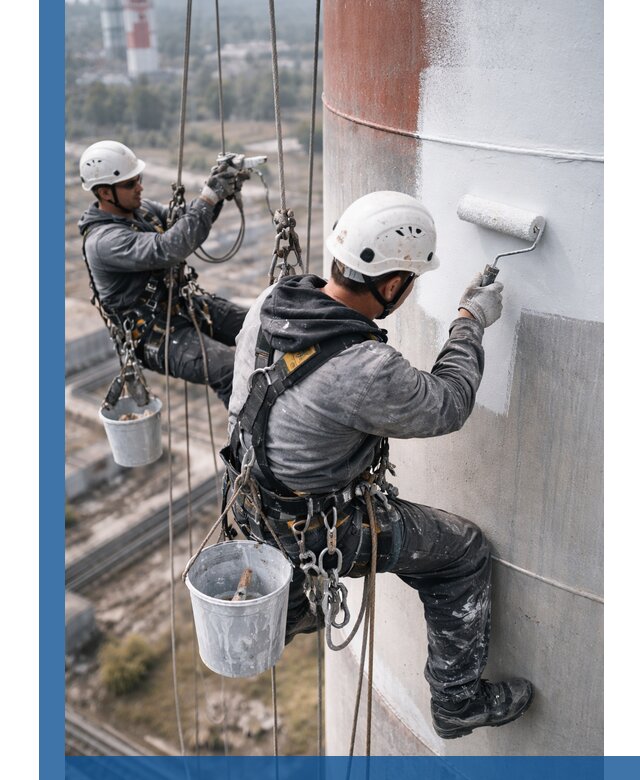 Покраска дымовых труб в Тулуне: антикоррозийная защита и восстановление