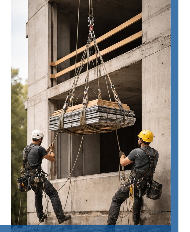 Подъем материала на этаж веревками в Тулуне от 1619 р. | ВЫСОТНИК-Тлн