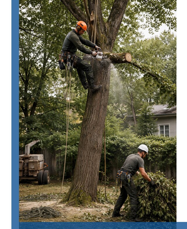 Кронирование деревьев в Тулуне, безопасная высотная обрезка