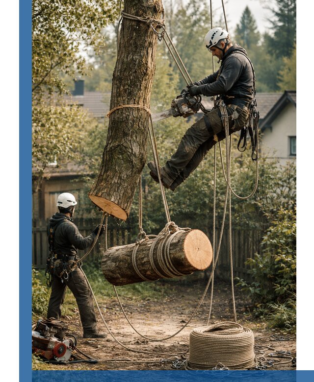 Валка деревьев частями в Тулуне, безопасно и аккуратно