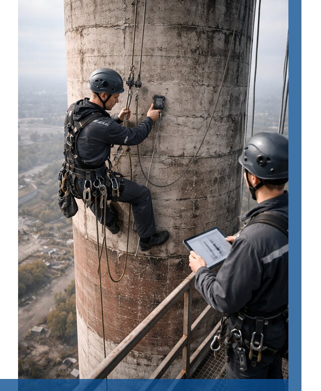 Обследование дымовой трубы в Тулуне от 8632 р. | ВЫСОТНИК-Тлн