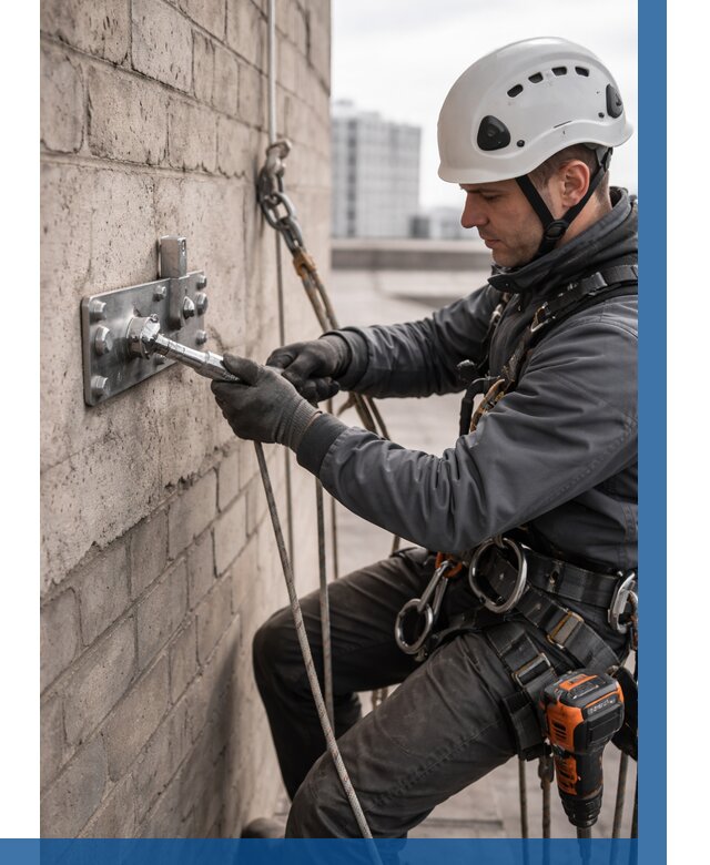 Установка анкерных точек в Тулуне от 3777 р. | ВЫСОТНИК-Тлн