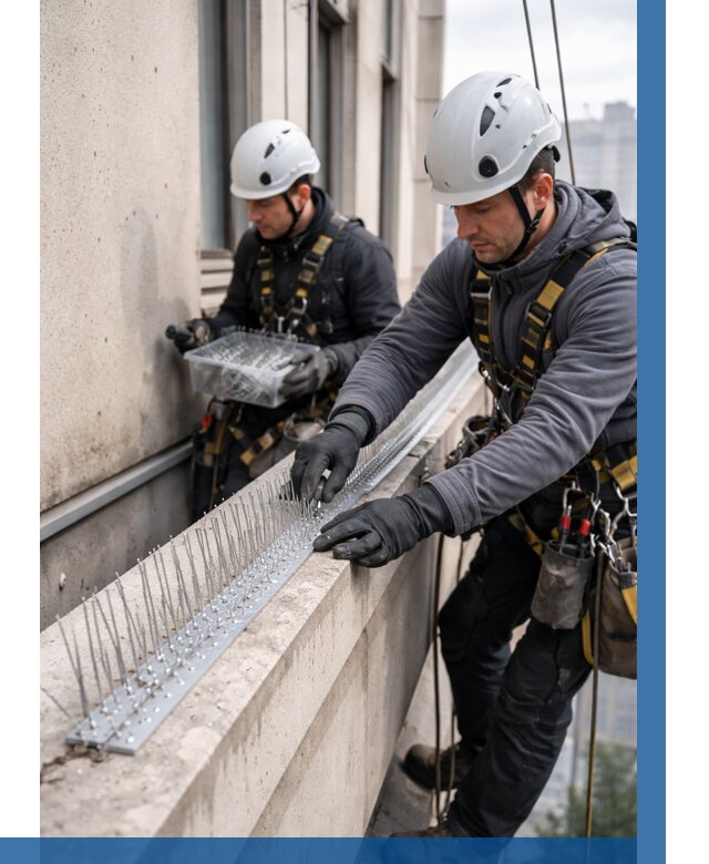 Установка шипов от птиц в Тулуне от 917 р. | ВЫСОТНИК-Тлн